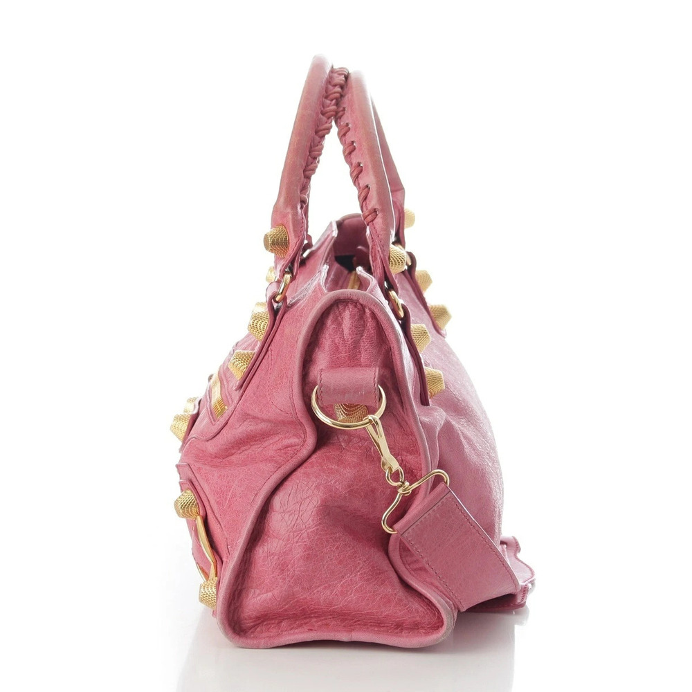 Balenciaga The Giant City Leather Shoulder Handbag Pi… - Gem